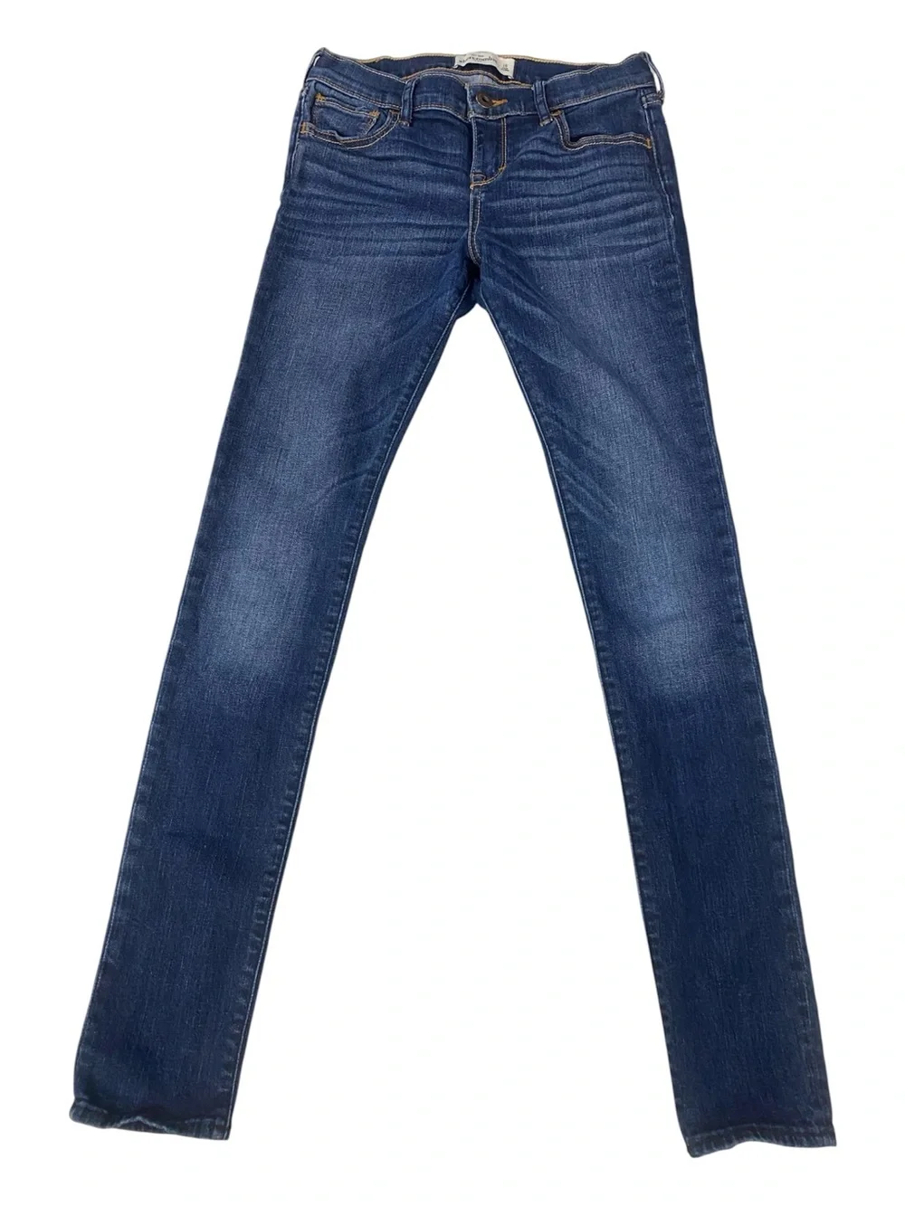 Abercrombie Kids Size 16 Dark Wash Skinny Jeans Stretch Denim Blue Y2K Preppy
